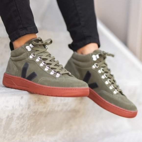 Veja Shoes - Veja Roraima Suede Mid-Top Sneakers Size 8 EU 39